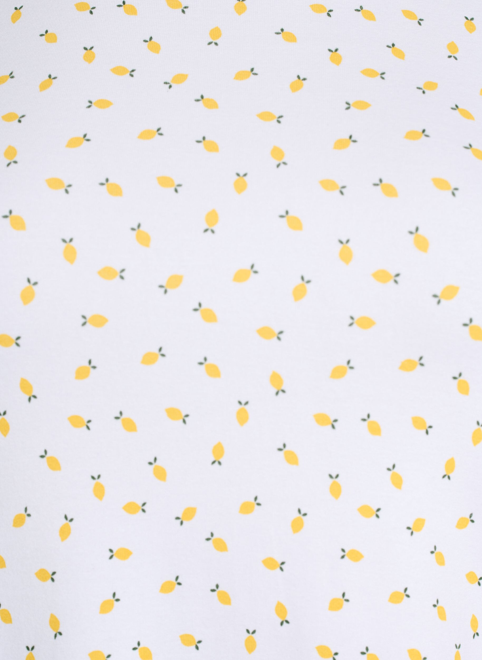 Zizzi Koszulka bawelniana z nadrukiem na calej powierzchni, Biały, Packshot image number 2