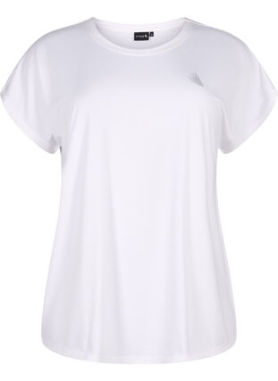Koszulka treningowa z krótkim rekawem, Bright White, Packshot image number 0