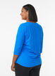  Bluzka treningowa z rekawami 3/4, Niebieskie, Model image number 2