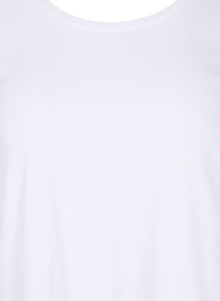 Koszulka typu basic z rekawem 3/4, Bright White, Packshot image number 2