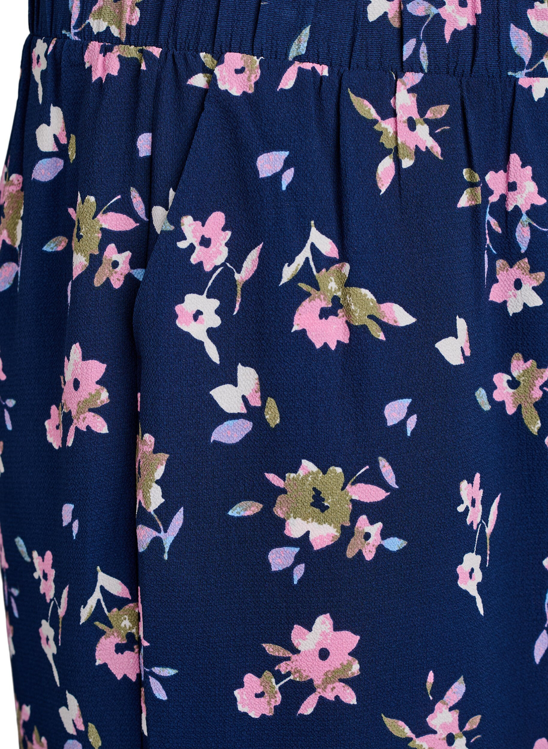 ZizziSpodnie culotte z nadrukiem, Niebieskie, Packshot image number 2