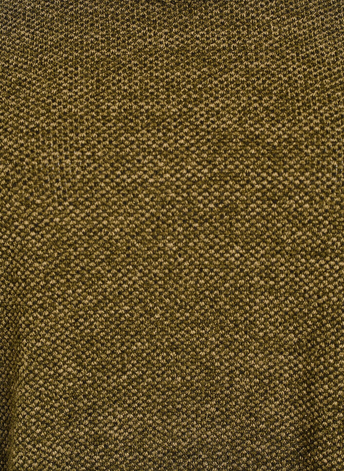 Bluzka z dlugim rekawem ze struktura, Zielony, Packshot image number 2