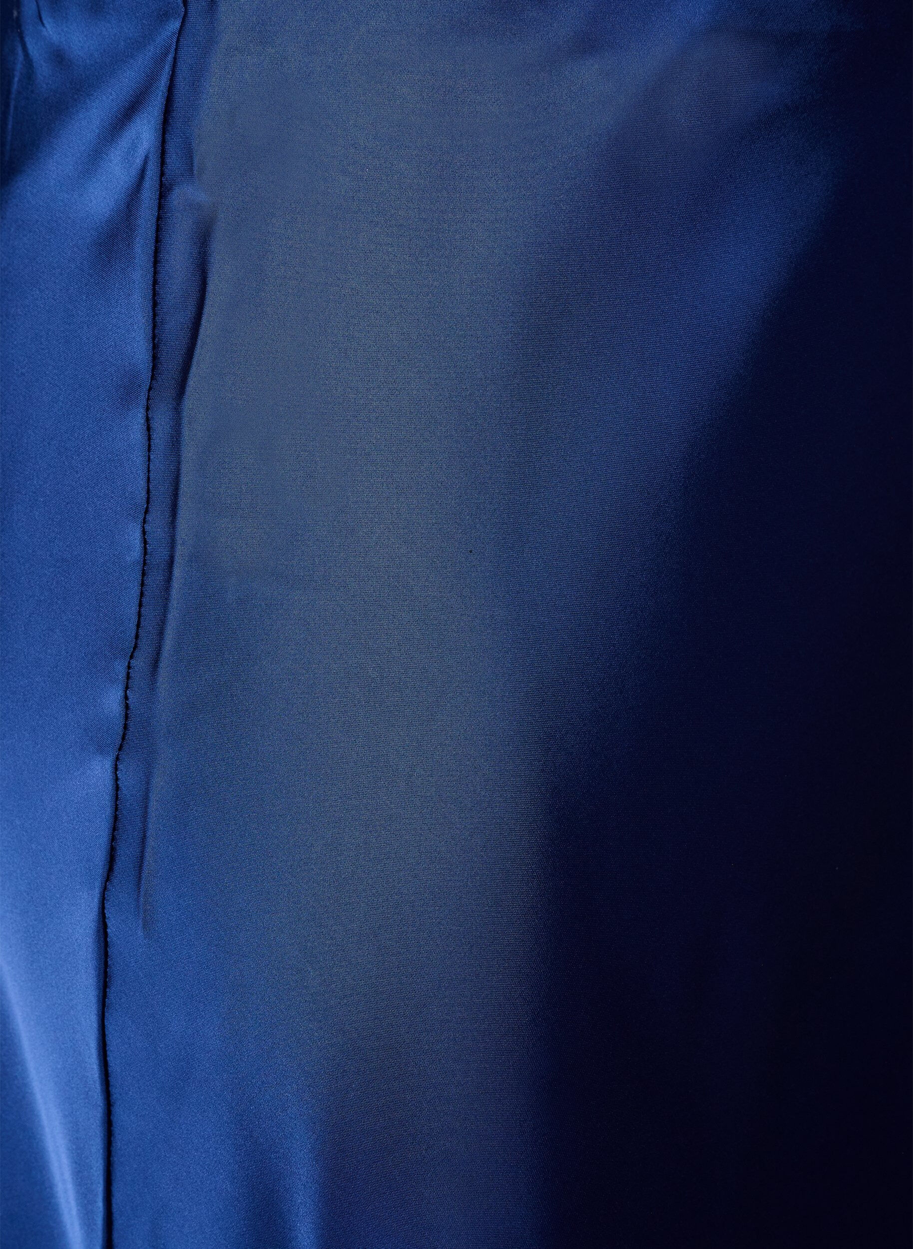 ZizziSatynowa sp&oacute;dnica midi, Niebieskie, Packshot image number 2
