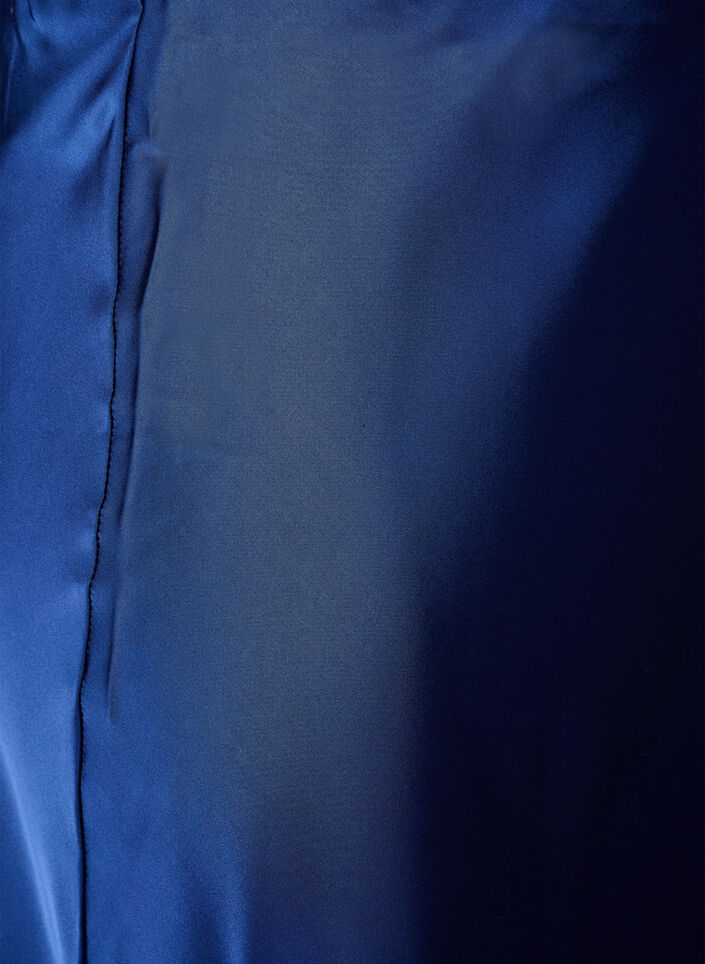 Satynowa sp&oacute;dnica midi, Niebieskie, Packshot image number 2