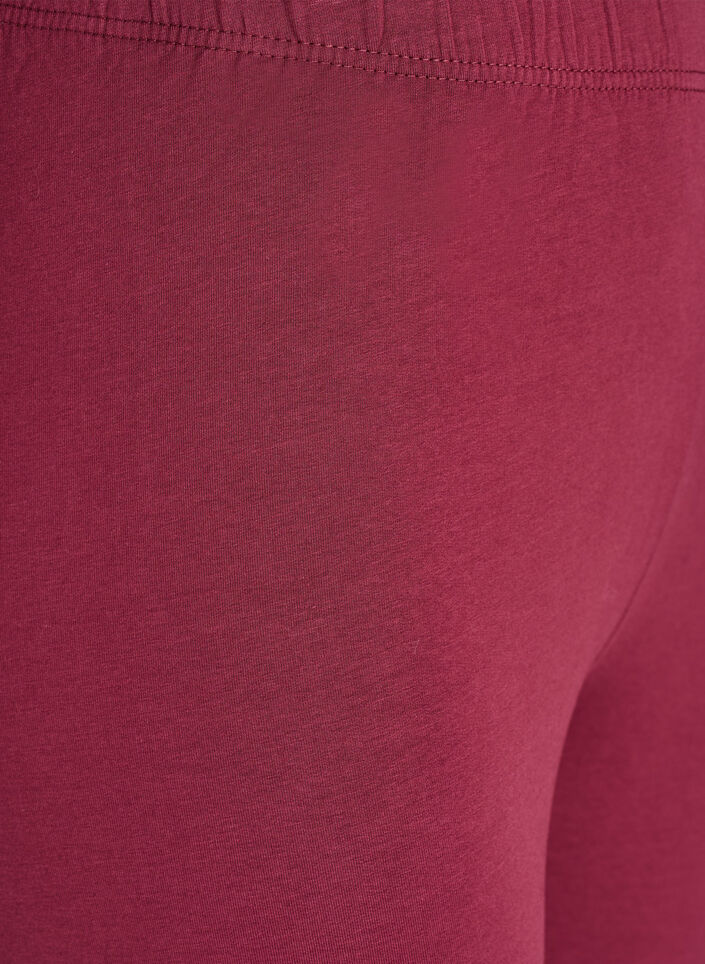 Bawelniane legginsy z podszewka, Ciemnobordowy, Packshot image number 2