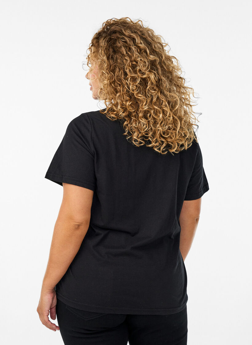 FLASH - Koszulka z nadrukiem, Czarne, Model image number 2