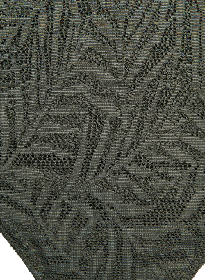 Figi damskie z brazylijskiego bikini ze strukturalnej siateczki, Zielony, Packshot image number 2