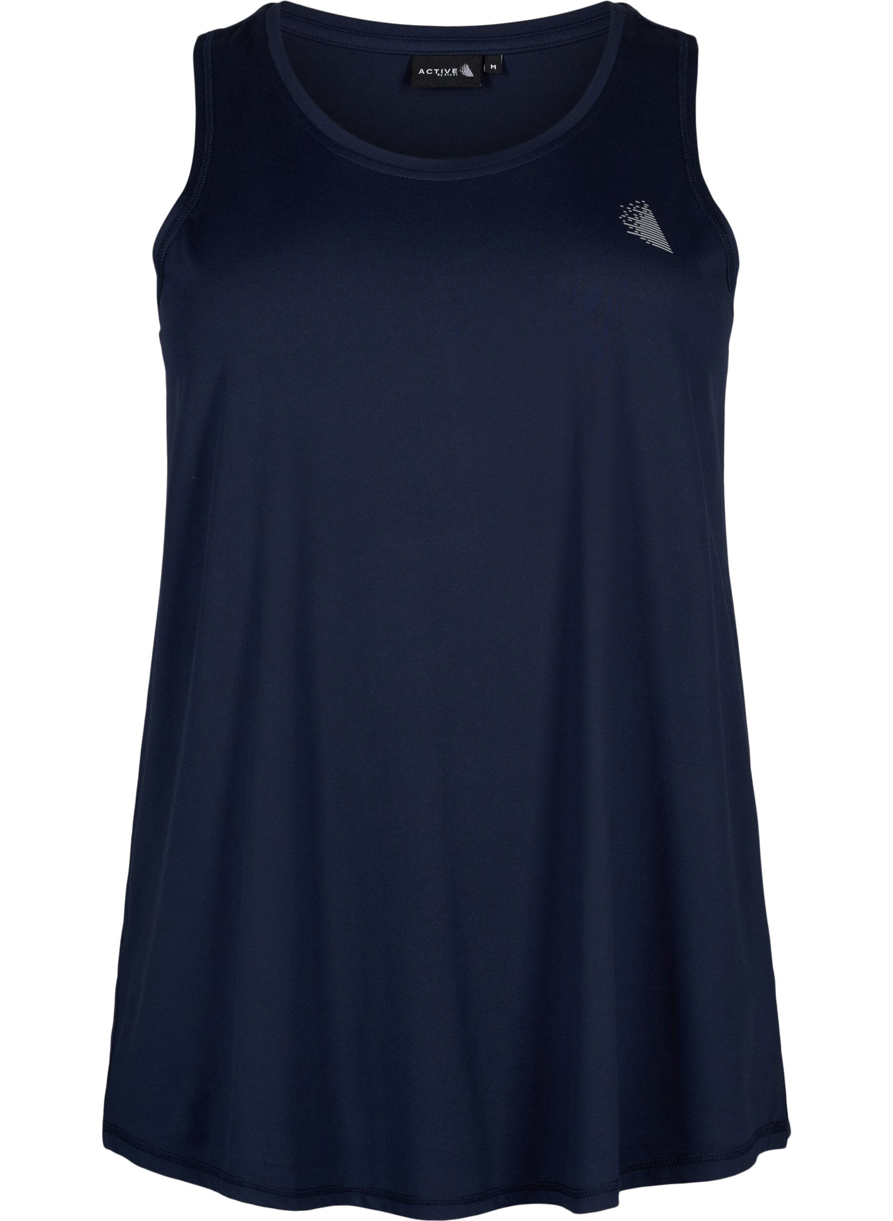 Zizzi Top treningowy z okraglym dekoltem, Night Sky, Packshot image number 0