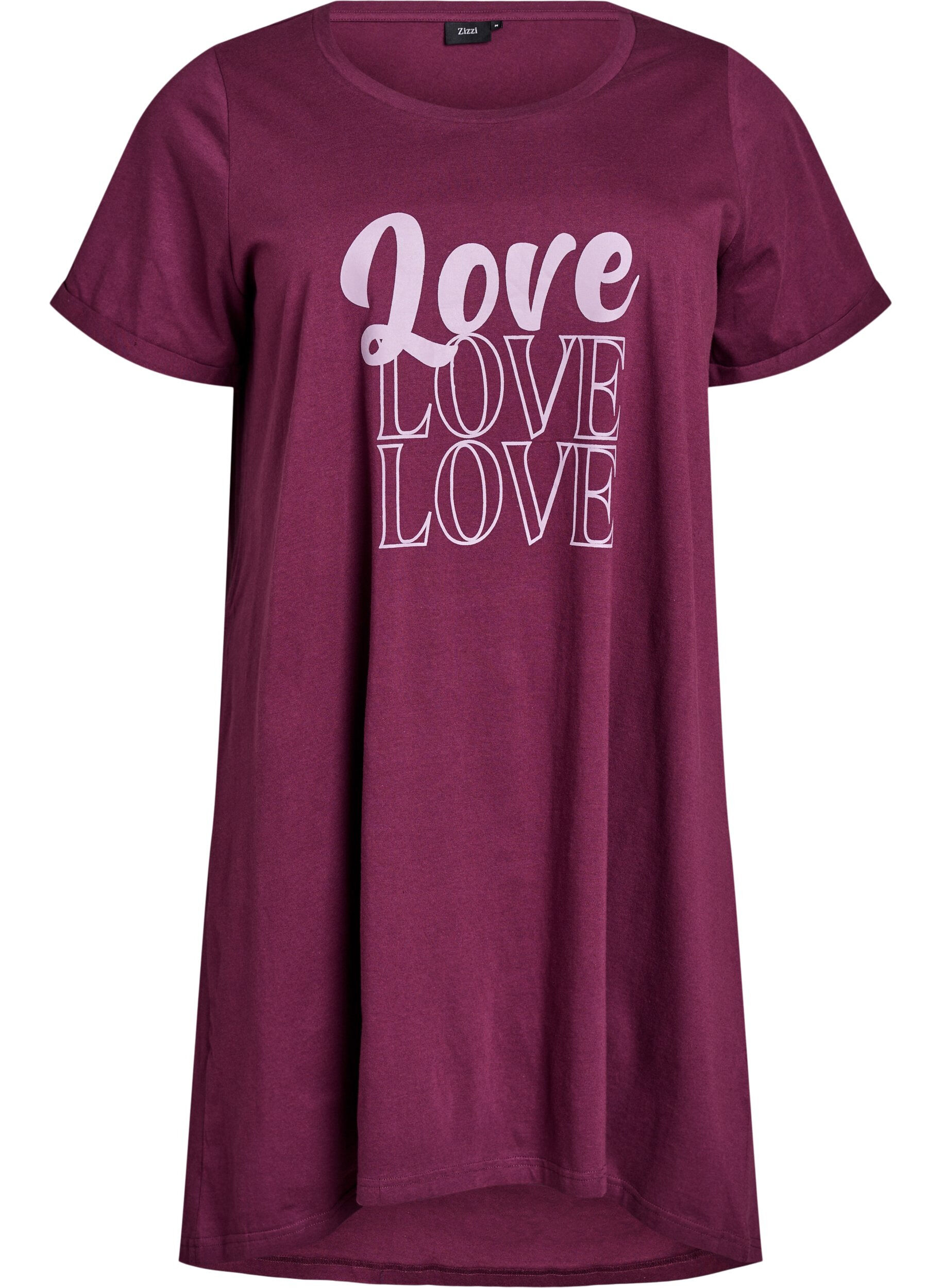 Koszula nocna z kr&oacute;tkim rekawem, wykonana z bawelny organicznej