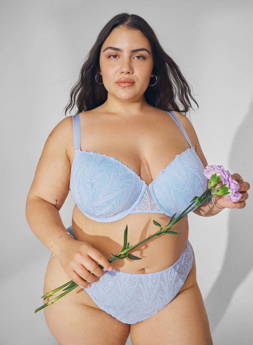 Stringi typu G z koronka i regularnym stanem, Niebieskie, Image image number 0