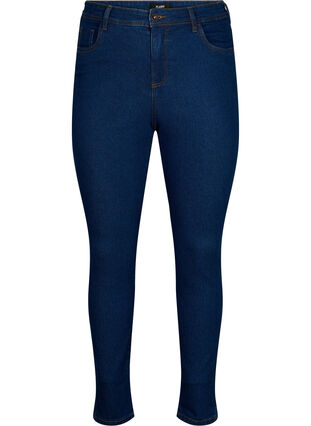 FLASH – jeansy o bardzo waskim kroju, Blue denim, Packshot image number 0