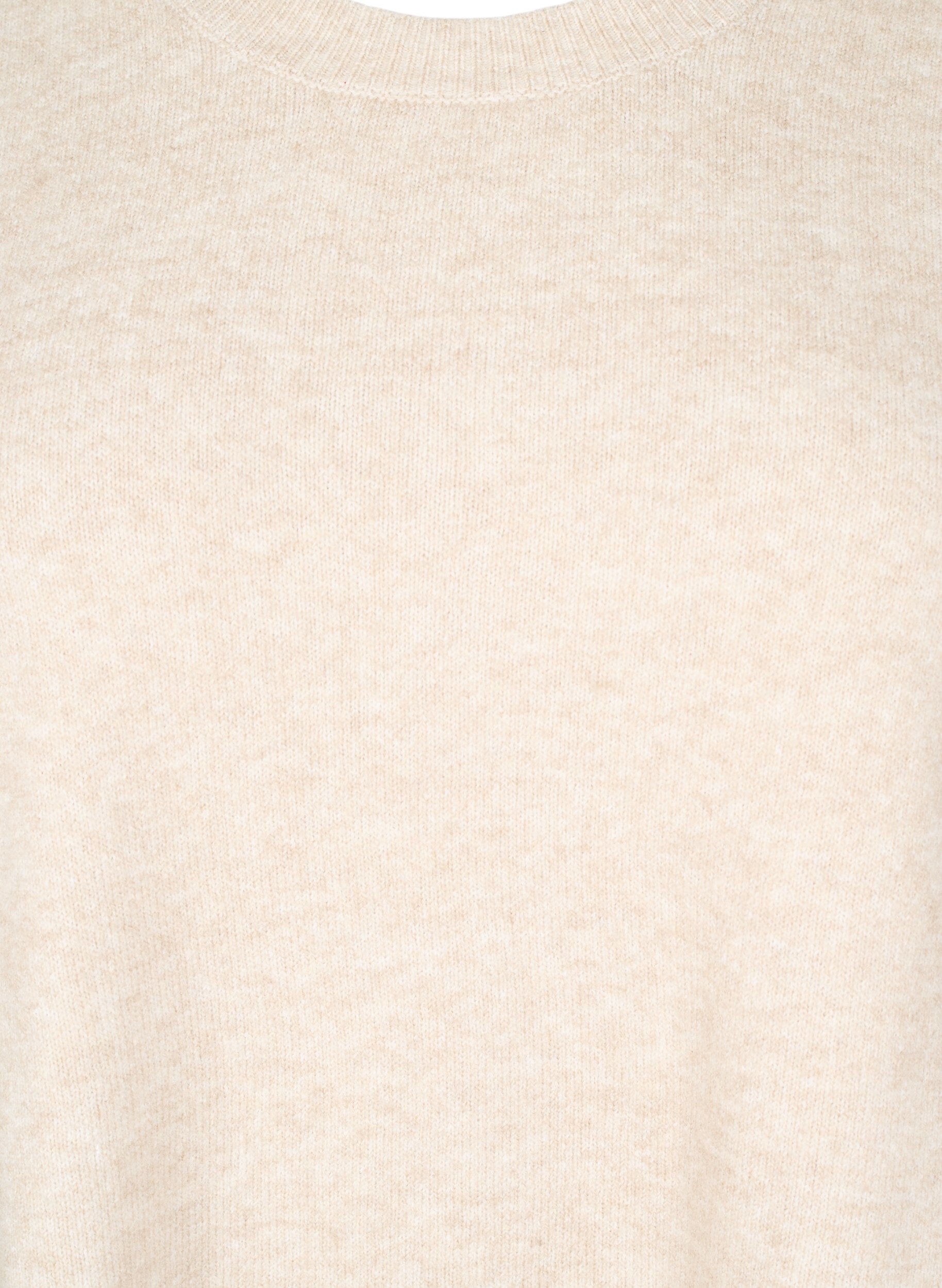 Zizzi Dzianinowy bezrekawnik ze sciagaczem na brzegach, Beżowy, Packshot image number 2