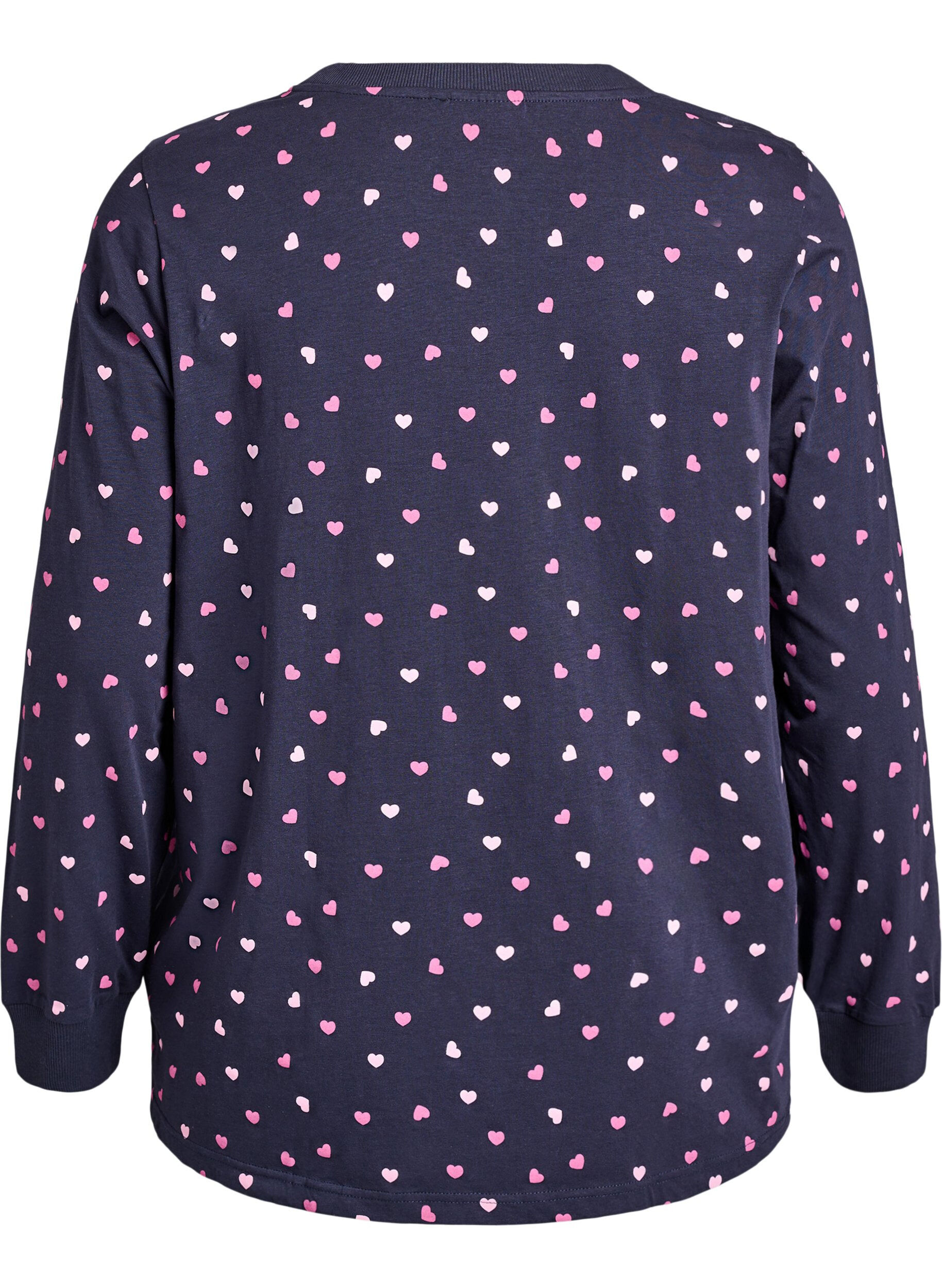 Zizzi Koszula nocna z nadrukiem, Niebieskie, Packshot image number 1