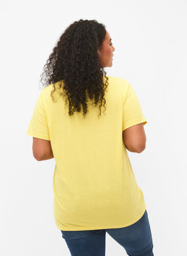 T-shirt z krótkim rekawem i dekoltem w szpic, Illuminating, Model image number 1