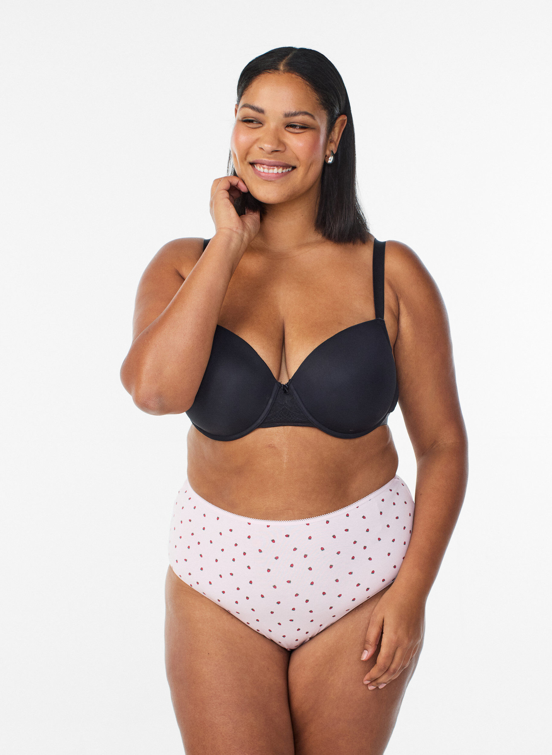 Zizzi 7-pak majtek typu hipster z regularnym stanem, Czerwony, Model image number 0