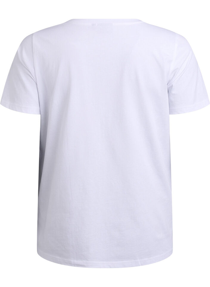 T-shirt w panterke, Bright White w. Leo, Packshot image number 1