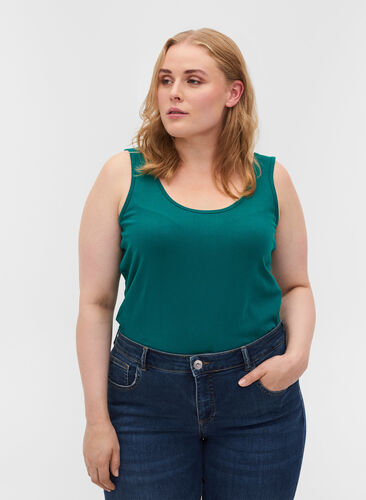Podstawowy top, Teal Green, Model image number 0