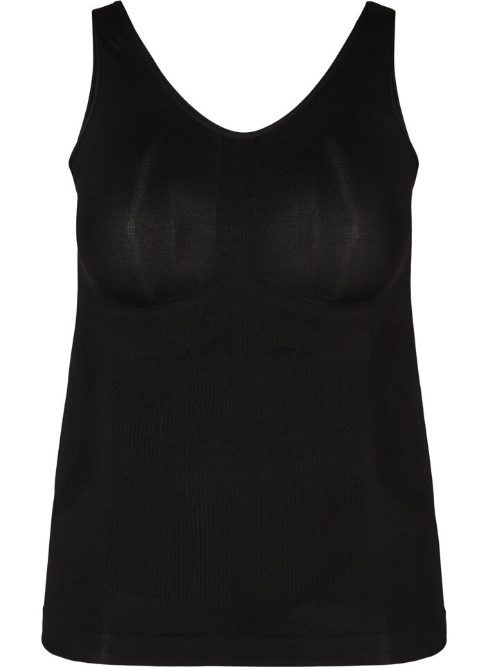 Top modelujacy z szerokimi ramiaczkami, Czarne, Packshot