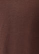 T-shirt z dekoltem w serek, Brązowy, Packshot image number 2