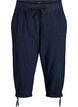 Bawelniane spodnie capri, Niebieskie, Packshot image number 0