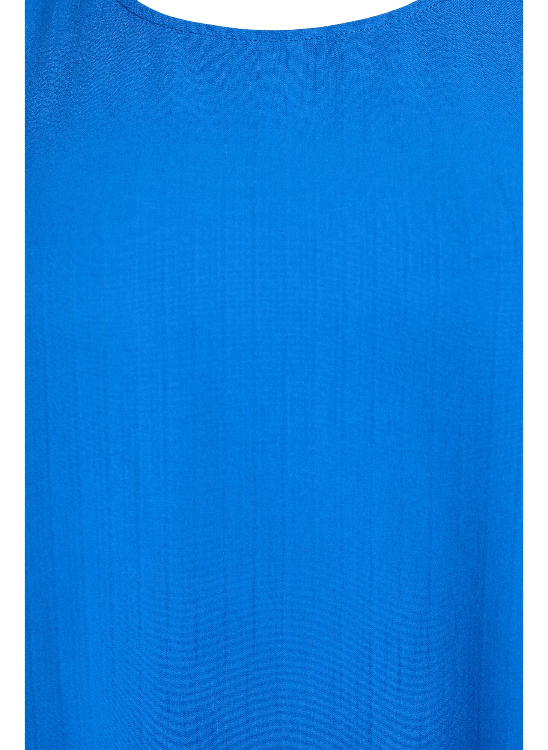 Zizzi Bluzka z kr&oacute;tkim rekawem i okraglym dekoltem, Niebieskie, Packshot image number 2