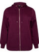 Bluza z kapturem, zamkiem blyskawicznym i kieszeniami, Fioletowy, Packshot image number 0