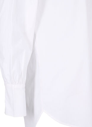 Dluga bawelniana koszula, Bright White, Packshot image number 3