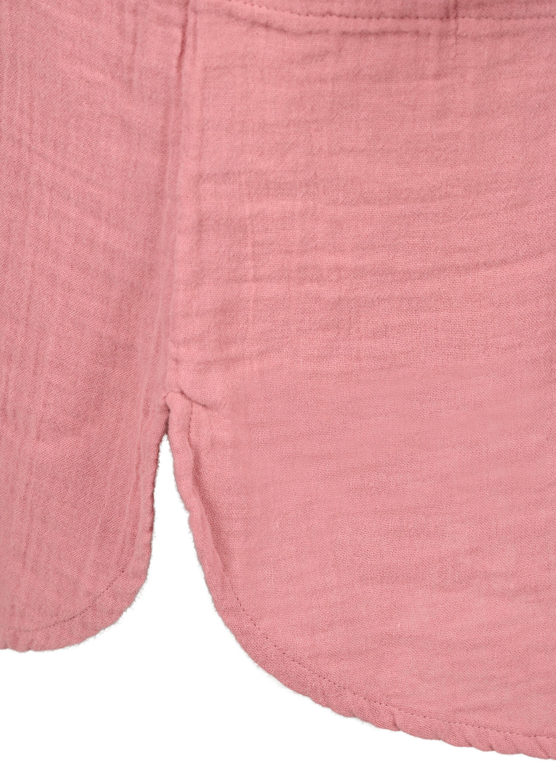 Zizzi Dluga koszula z muslinu bawelnianego, Old Rose, Packshot image number 3