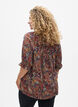 Wiskozowa bluzka z motywem paisley i rekawami do lokcia, Niebieskie, Model image number 2
