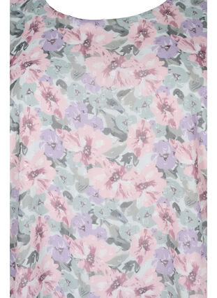 Bluzka z kwiatowym nadrukiem i rozcieciem na rekawie, Flower AOP, Packshot image number 2