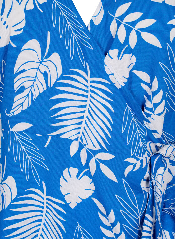 Flash - Kopertowa sukienka z krótkim rekawem, Skydiver White AOP, Packshot image number 2