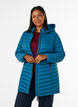 Lekka kurtka z kieszeniami i odpinanym kapturem, Niebieskie, Model image number 0