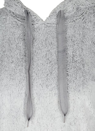 Pluszowa sukienka z kapturem, Light Grey, Packshot image number 2
