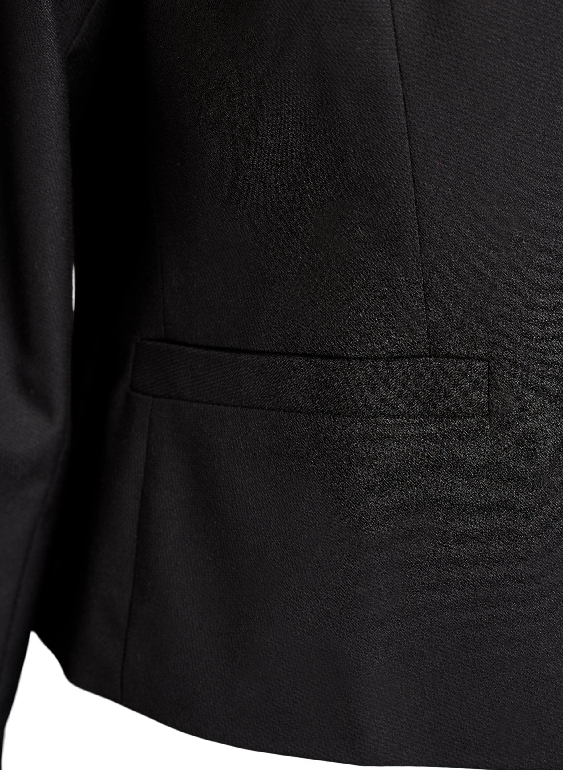 Zizzi Kr&oacute;tka kurtka ze zlotymi guzikami, Czarne, Packshot image number 3