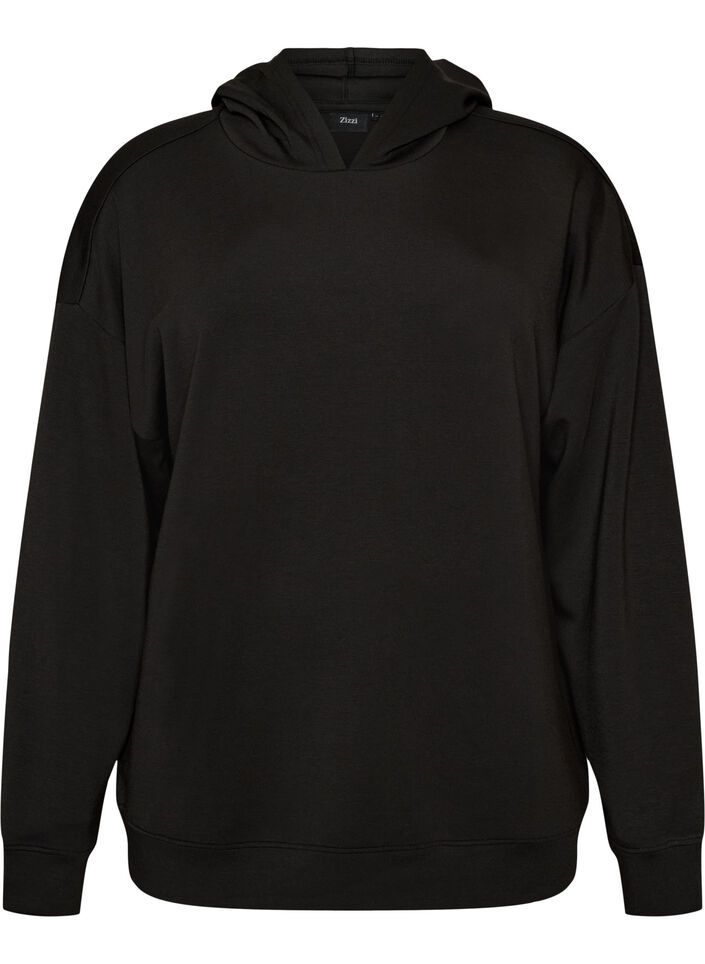 Bluza z kapturem, Czarne, Packshot image number 0