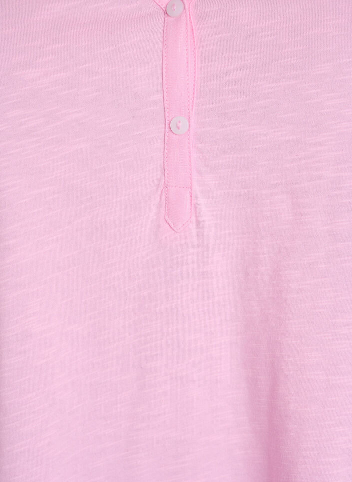 T-shirt z guzikami, R&oacute;żowy, Packshot image number 2