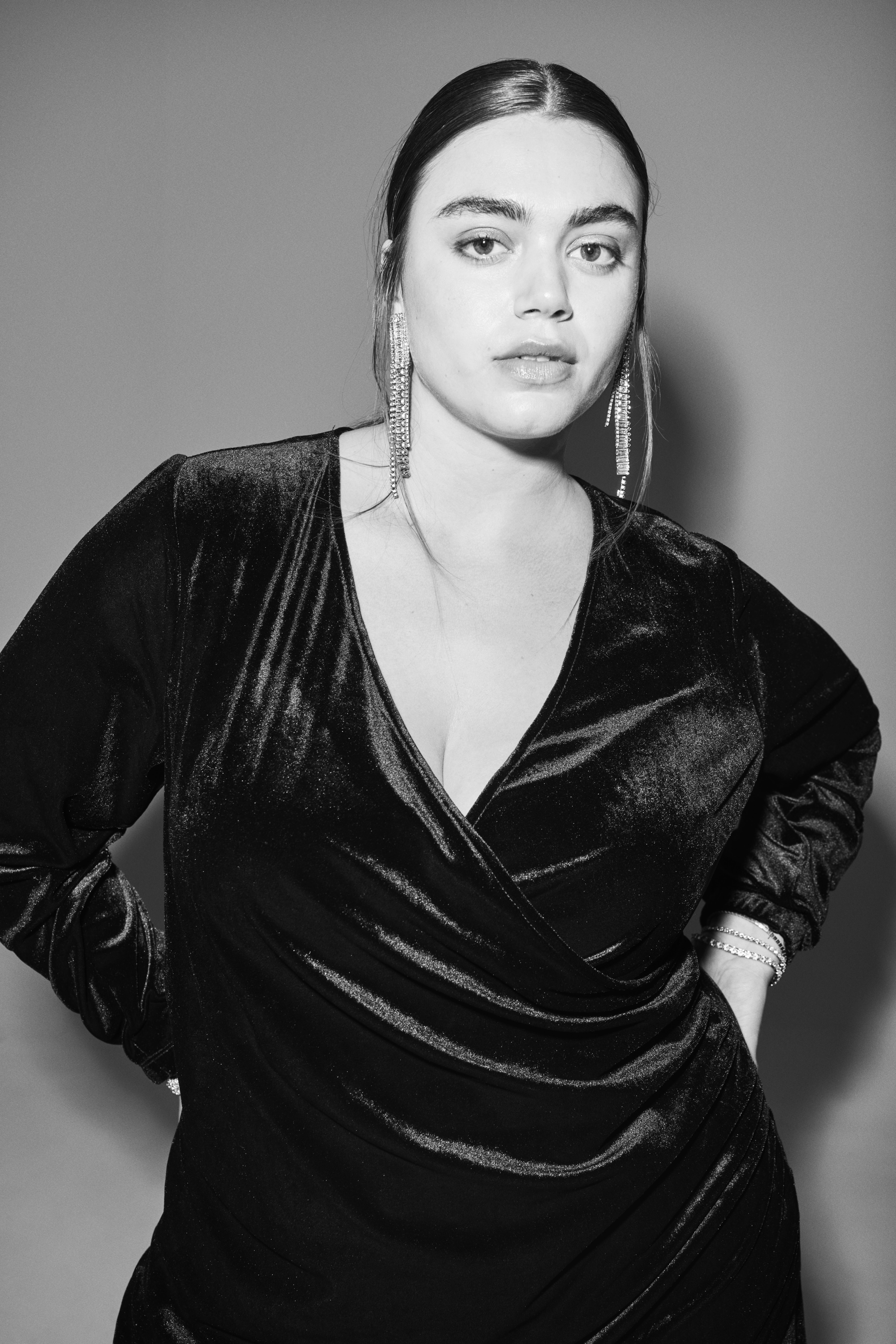 Zizzi Zestaw welurowy z detalami, , Model