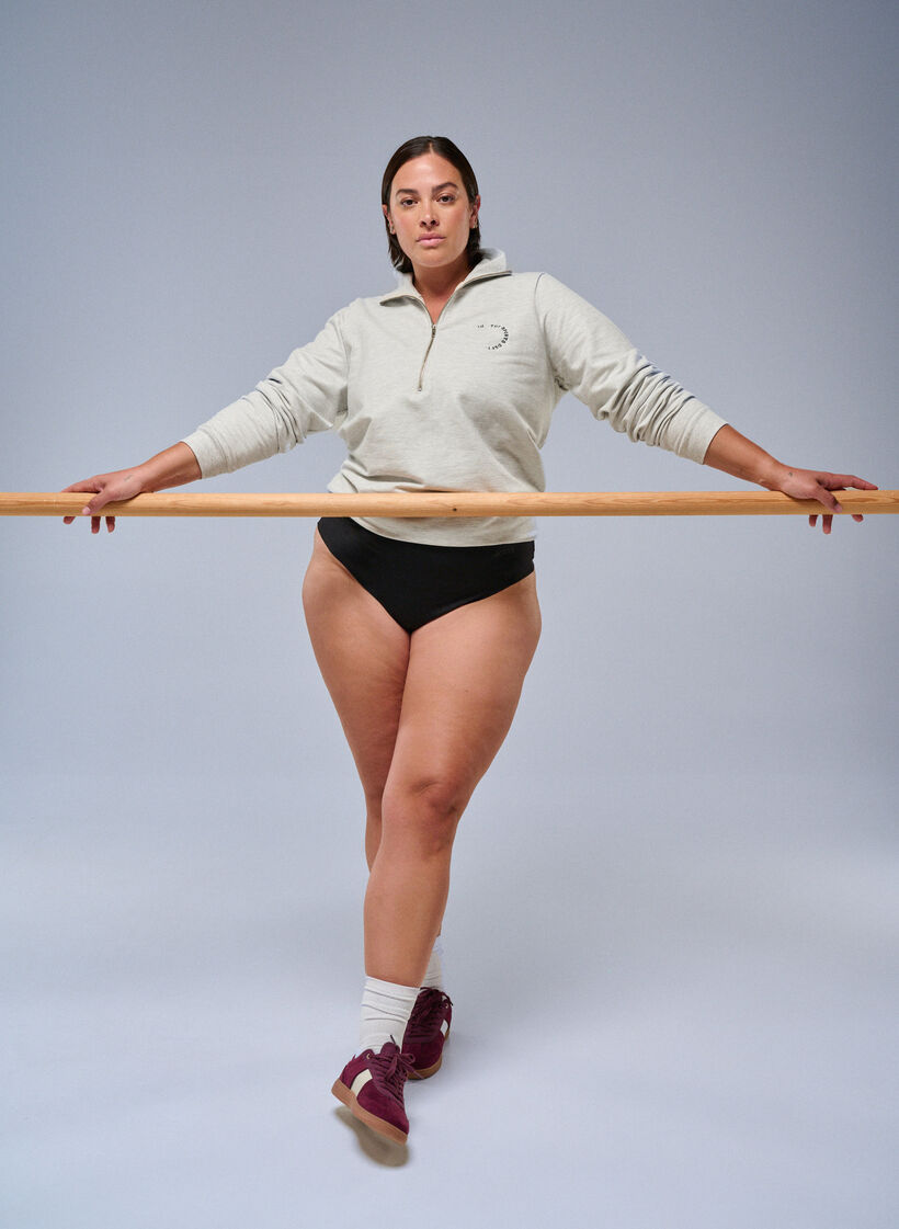 2-pack niewidoczne majtki treningowe w ksztalcie stringów, Czarne, Image image number 0