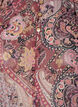 Bluzka z nadrukiem w stylu paisley i falbankami, Fioletowy, Packshot image number 2