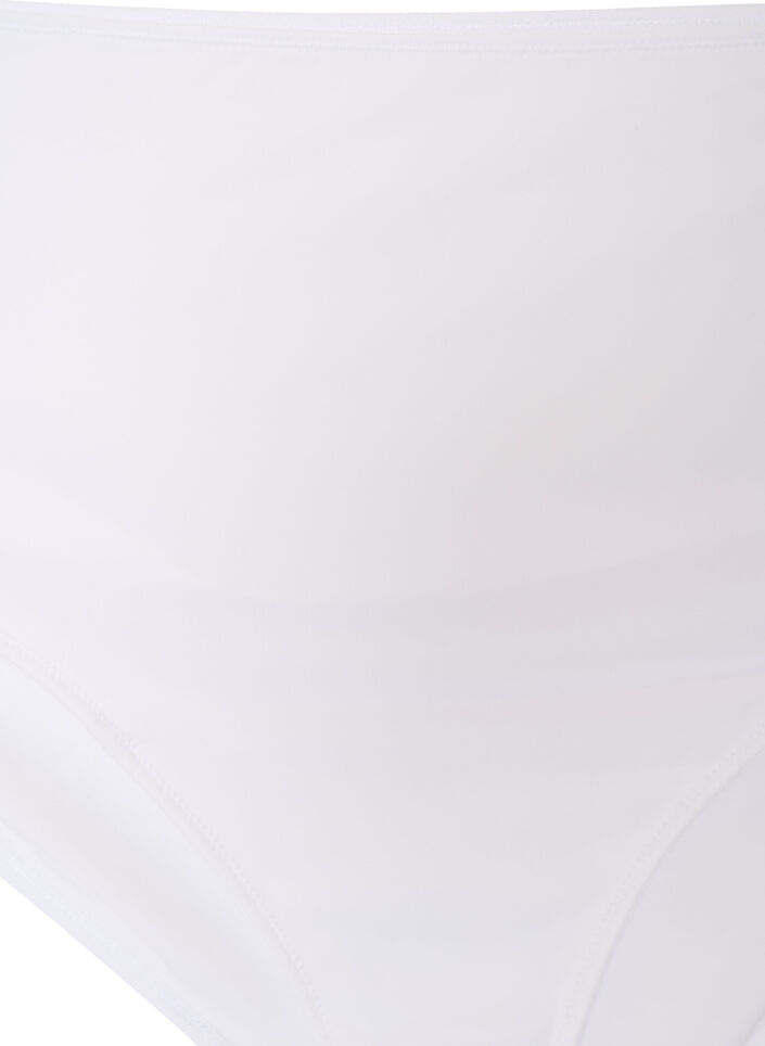 Figi damskie z mikrofibry z wewnetrzna kieszenia, Biały, Packshot image number 2