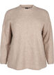 Sweter w paski z dlugimi rekawami, Simply Taupe Mel., Packshot image number 0