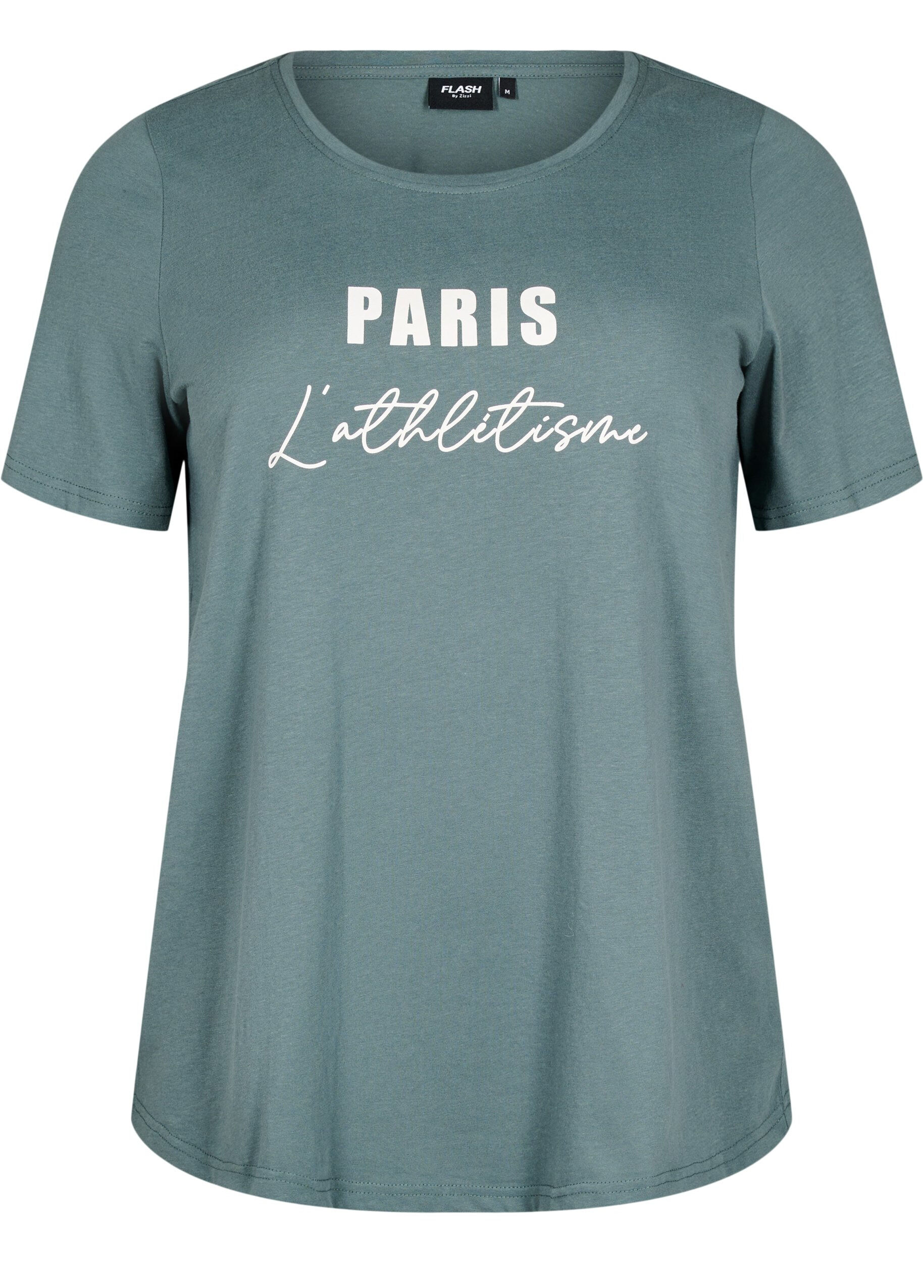 Zizzi FLASH - T-shirt z nadrukiem, Zielony, Packshot image number 0