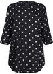Tunika z kokardkami i rekawami 3/4, Czarne, Packshot image number 0