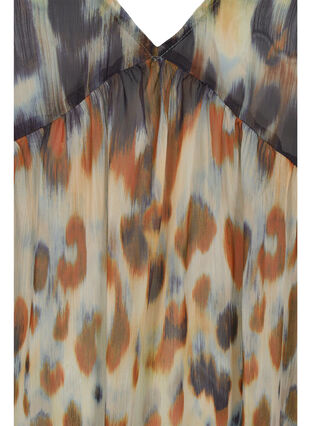 Sukienka plazowa na ramiaczkach w panterke, Abstract Leopard, Packshot image number 2
