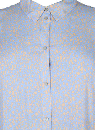 Wiskozowa sukienka koszulowa z nadrukiem, Small Dot AOP, Packshot image number 2