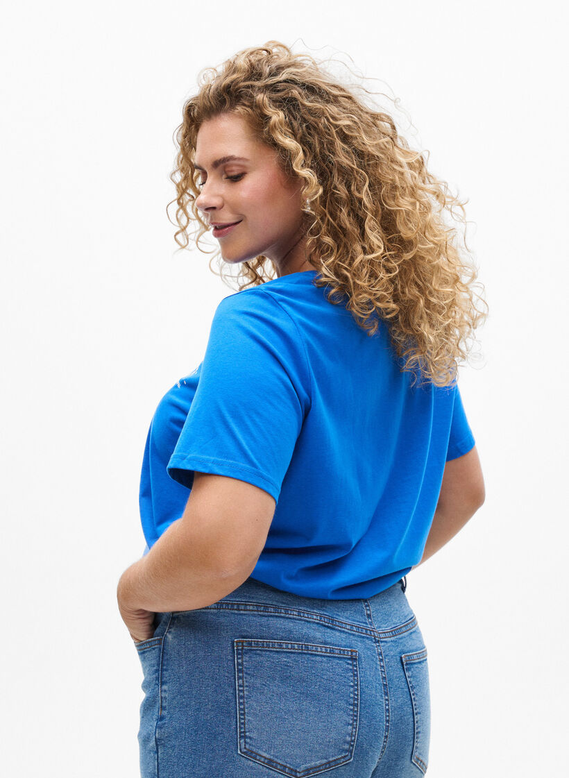 FLASH - T-shirt z nadrukiem, Niebieskie, Model image number 2