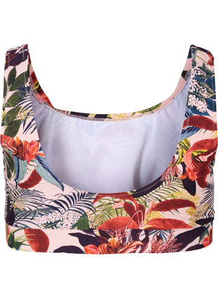 Góra od bikini z okraglym dekoltem, Palm Print, Packshot image number 1