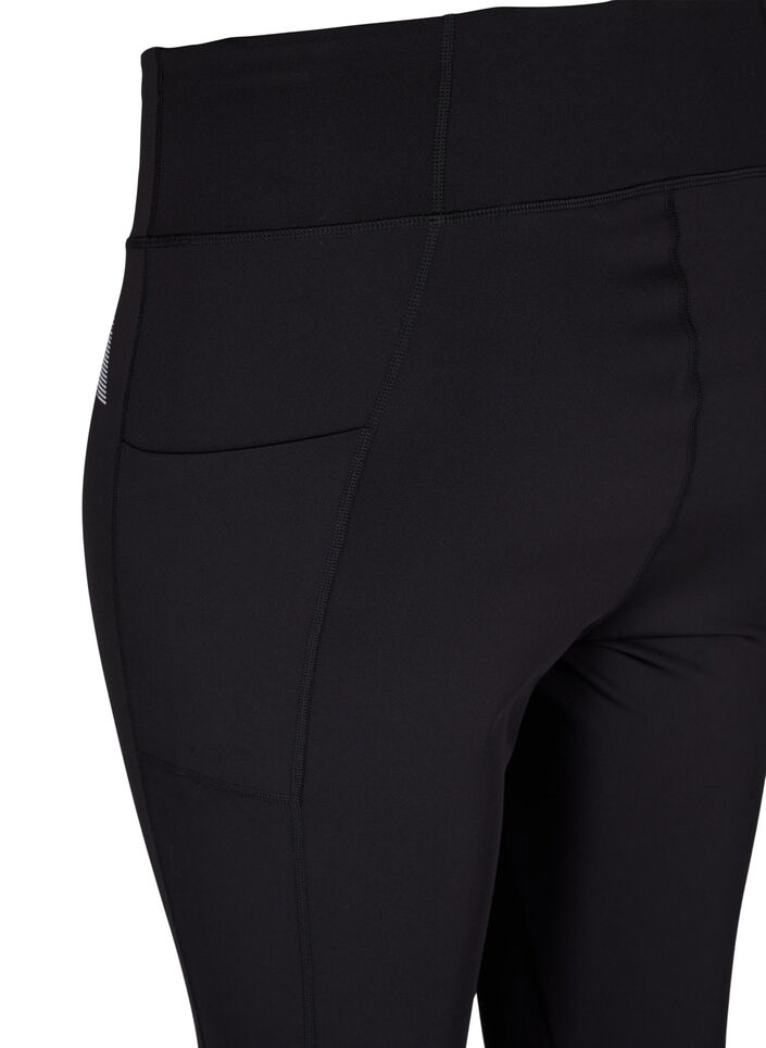 CORE, POCKET TIGHTS – Legginsy sportowe z kieszeniami na bokach, Black, Packshot image number 3