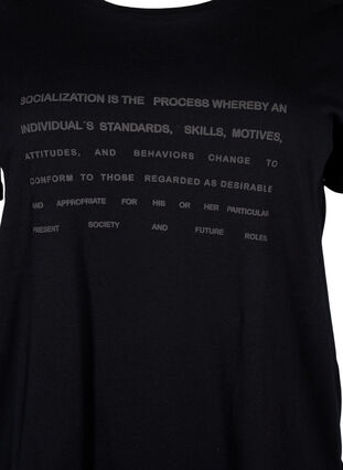 T-shirt z motywem tekstowym, Black W. Black, Packshot image number 2
