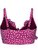Kwiatowy stanik bikini z falbankami, Czerwony, Packshot image number 1